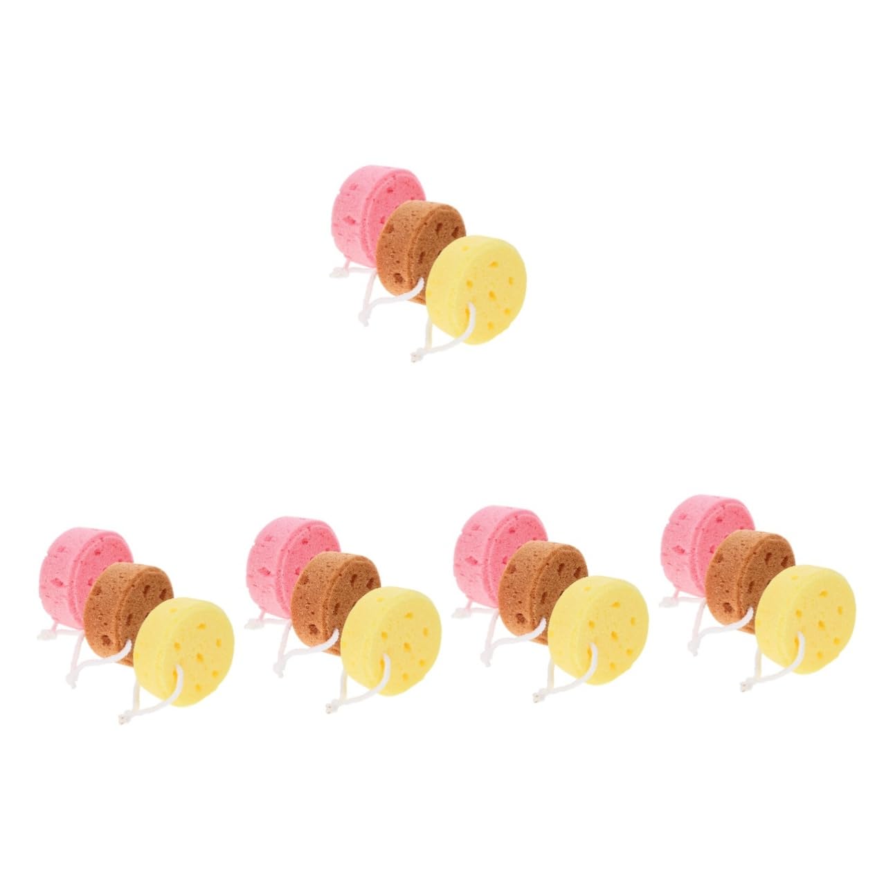Ciieeo 15 Pezzi Spugna Da Bagno Alle Alghe Costume Da Bagno Scrubber Per La Pelle Esfoliante Palla Da Bagno A Nido D'Ape Doccia Spugna Spugna Scrubber Per