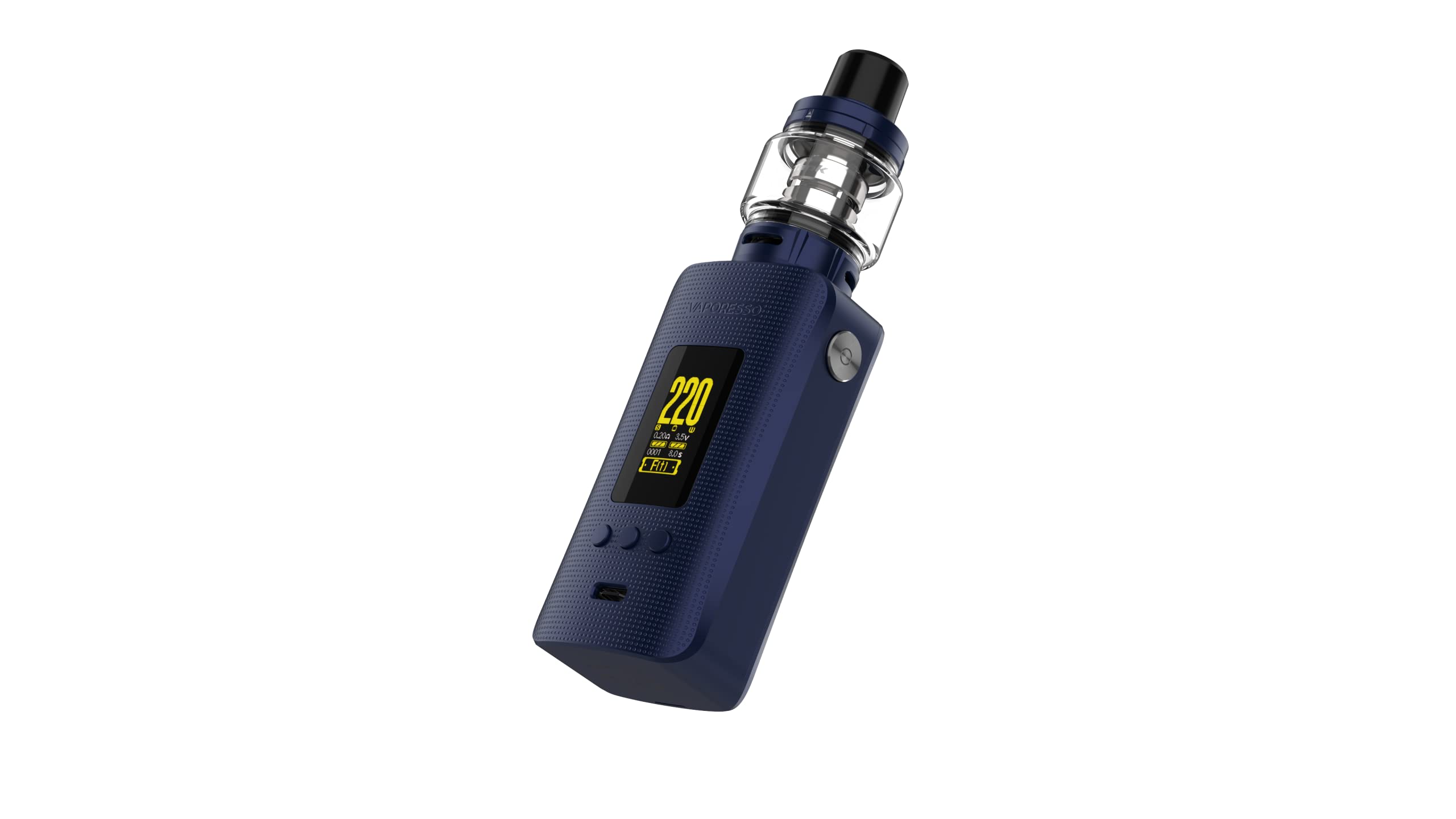 Original Vaporesso GEN 200 Kit | 220W Box Mod Vape with 8ml iTank Fit GTi  Coil Mesh Coil Electronic Cigarette 18650 Vaporizer Sans nicotine ni tabac  (Midnight Blue) 1.0 unit : Amazon.fr: High-Tech