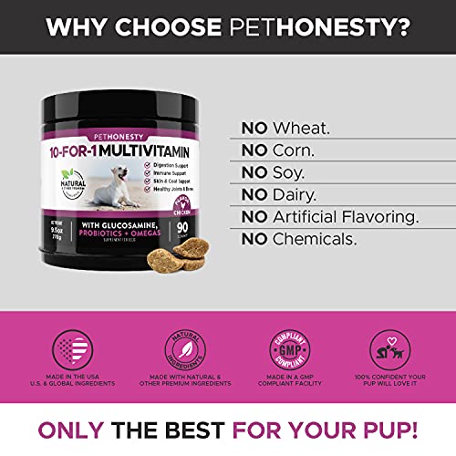 PetHonesty 10 in 1 Dog Multivitamin - Glucosamine Essential Dog Supplements & Vitamins - Glucosamine Chondroitin… - Image 7