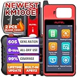 Autel MaxiIM KM100E Key Fob Programming Tool, Immobilizer programmer, 60S Key generation, Transponder Chip Read/Write/Clone, Guided IMMO Paring for 90% Cars, Ignition Coil Detection, 2 Blank IKEYs