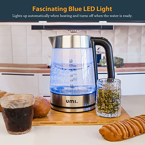 Amazon Brand - Umi Glas Wasserkocher 2200W 1,7 Liter, Schnellkocher, Kabelloser Wasserkocher mit LED-Licht… - Image 7