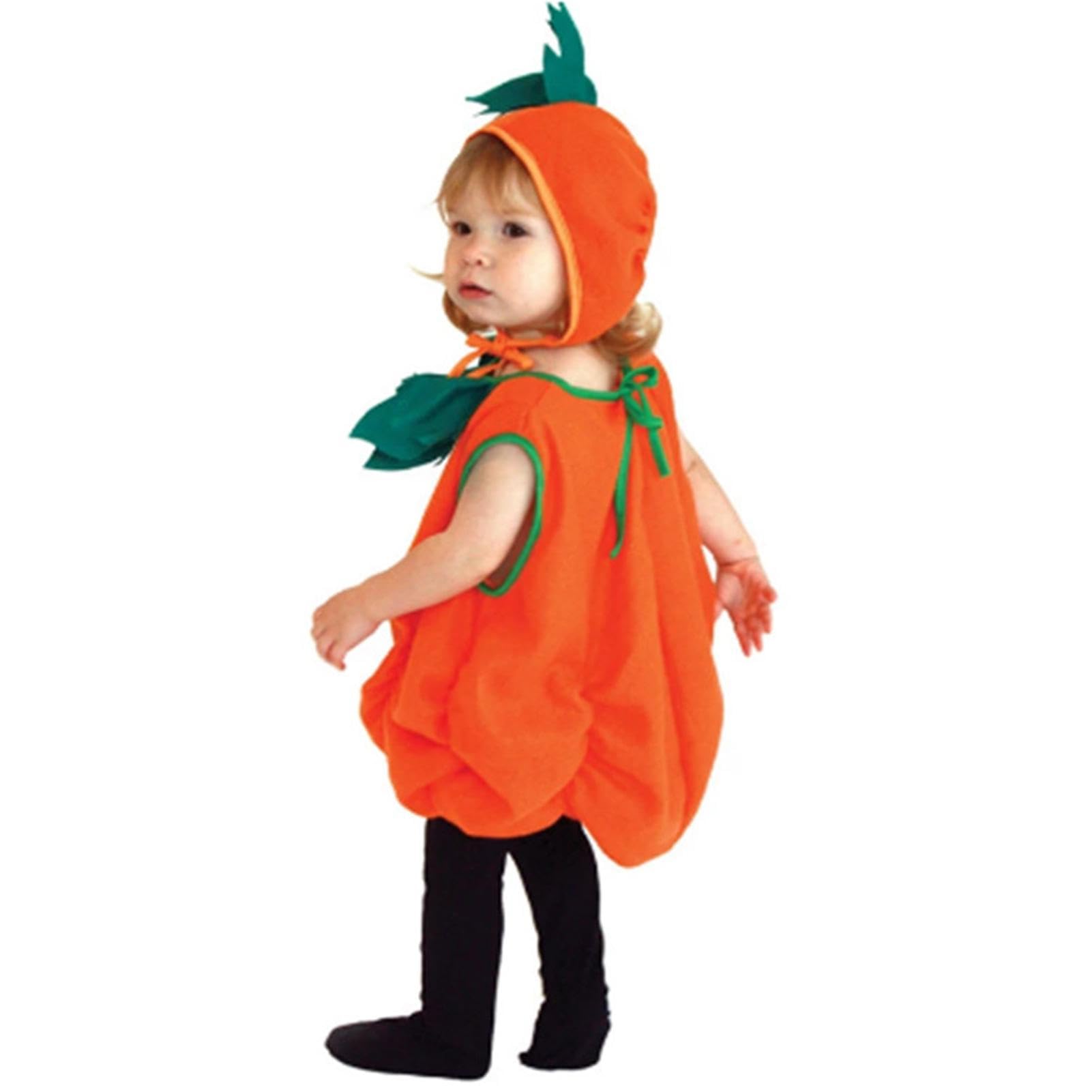 Set Costume Halloween Per Bambole – Tuta E Cappello A Forma Di Zucca In Morbido Peluche