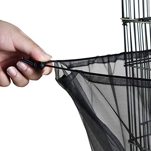 Asocea 2Pcs Bird Cage Seed Catcher Birdcages Extra Large Nylon Mesh Netting For Parakeets Cockatiel #TOP4