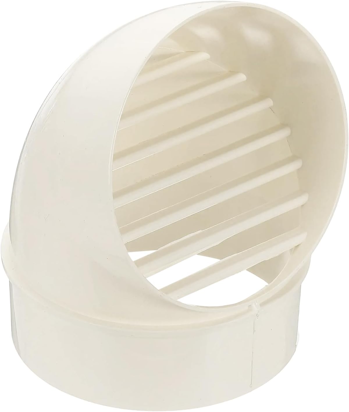 PATIKIL 8" Round Soffit Air Vents, PVC Louver Vent Cover Wall Vent Outside Caps Half Spherical Dryer Air Vent Cap for Exhaust Air Ventilation HVAC System Outlet, White