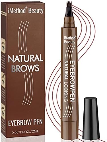 iMethod 4-Fork Tip Eyebrow Pen, Natural Hair-Like Strokes, Black Brown