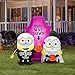 Gemmy Airblown Inflatable Minions Halloween Scene Universal, 5 ft Tall, Multicolored