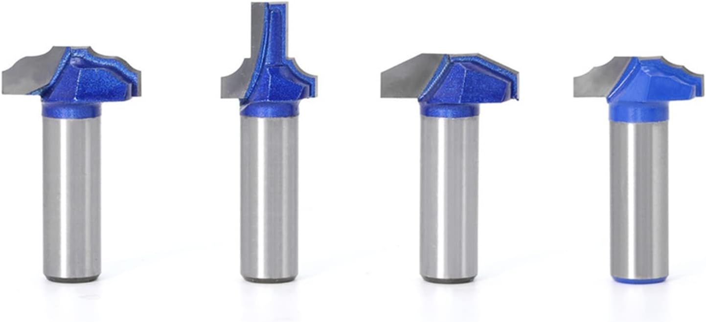 Surface Milling Cutter 1Pcs 1/2" Shank Straight Electric Woodworking Router Bit Door Panel Trimming Head Woodworking Router Cutting (Cutting Edge Length : 6)