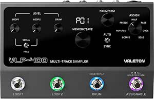 Amazon.com: Valeton VLP-400 Multi-Track Sampler with 4 Footswitches ...