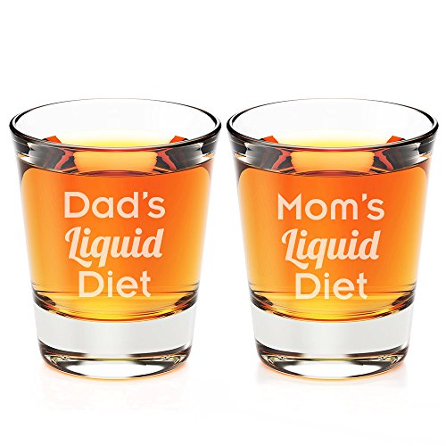 Vaso grabado con capacidad de 1.5 onzas
