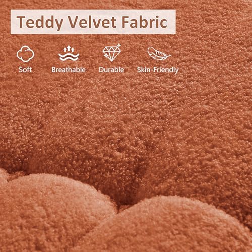 Image of Giant Bean Bag Chair, Oversized Cloud Soft Memory Foam Bean Bag Sofa, Vacuum Compressed No Assembly Comfortable Lounge Couch for Living Room Family Rest Leisure Use (Orange, 3-Seater)