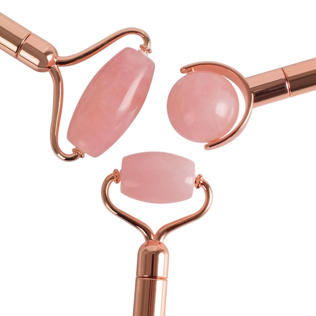 TOYANDONA Rouleau de Massage Facial Appareil Spa sans Électricité Forme Élégante en Jade Naturel pour Visage et Cou pour Soins à Domicile