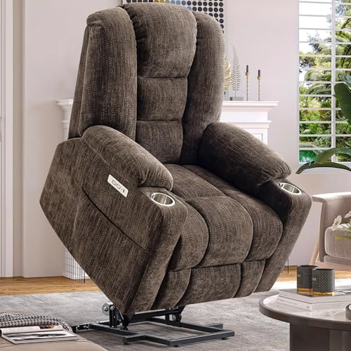 Sillón plegable con masaje y calentador reclinable negro