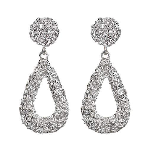 Glamorous Metallic Teardrop Earrings Drop Pendant Earrings Jewelry for Women Teens Girls