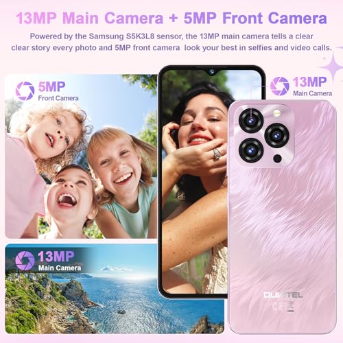 OUKITEL C3 Smartphone Ohne Vertrag, 16GB +64GB/ 1TB Handy Ohne Vertrag, 6.52" HD+ Handy Günstig, 5000mAh Smartphone Android, 13MP+5MP, Dual 4G SIM Simlockfreie Handys/Face ID/OTG/GPS/ 3.5mm Jack – Bild 6