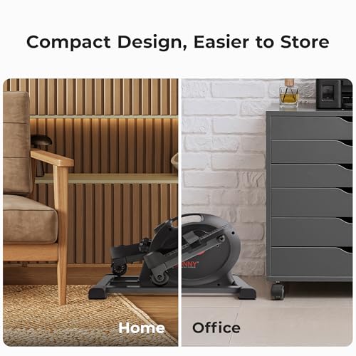 image for Sunny Health & Fitness Smart Under-Desk Elliptical Trainer, Mini Pedal