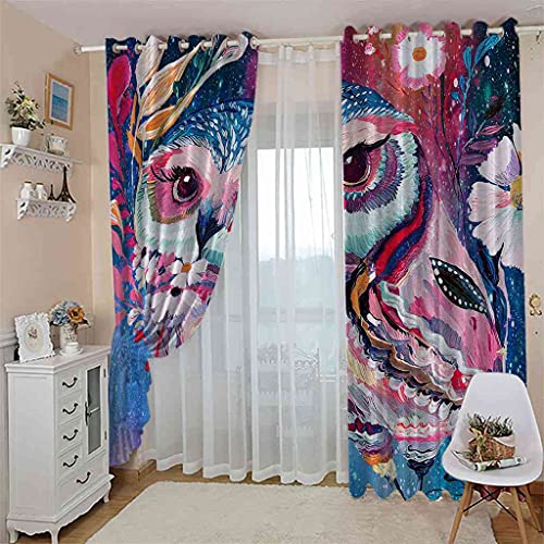 Rideaux à oeillets 100% polyester occultant 264x242 cm - 4