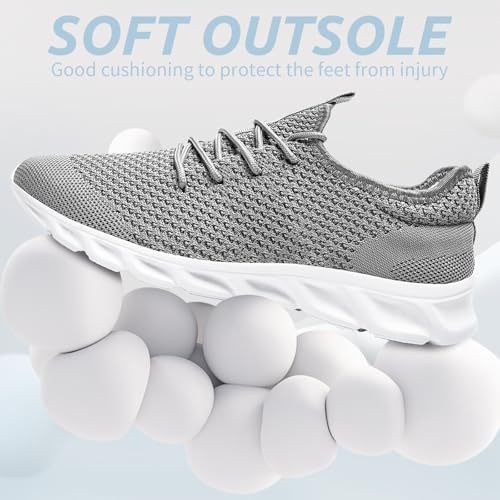 Image of Running Womens Shoes Fashion Walking Sports Gym Tennis Breathable Slip on Ladies Non Slip Lightweight Jogging Sneakers