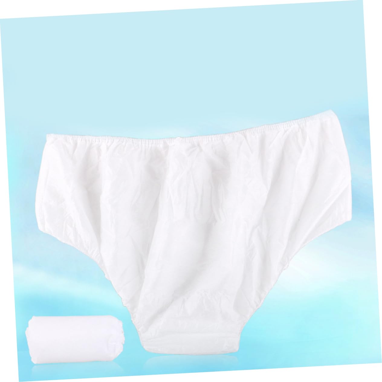 FRCOLOR Bragas Desechables para Mujer de Tejido No Tejido, Paquete de 100 Unidades, Cómodas y Portátiles para Viajes y Cuidado Cutáneo, Color Blanco