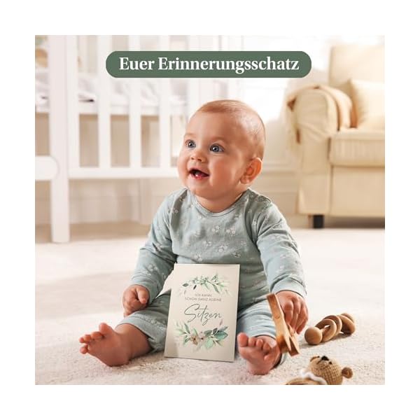 EULENTALER® 48 Meilensteinkarten Baby I Boho Stil I Von Pädagogen & Eltern gestaltet I Meilenstein Karten als Geschenk zur Geburt & Babyparty für Jungen & Mädchen – Bild 6