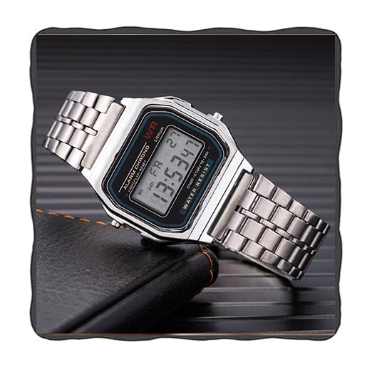 Image of Acnos Premium Brand Digital 4 Colours Square Dial Unisex Wrist Watch for Men Women Pack of 1 (WR)