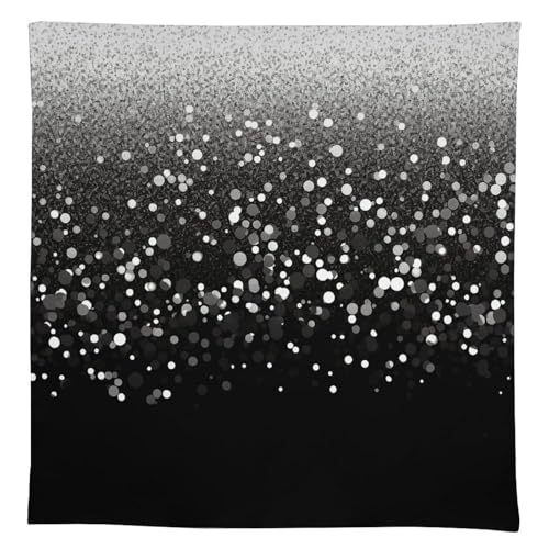 Nappe de pique-nique et camping 140x140 cm bicolore à paillettes - 3