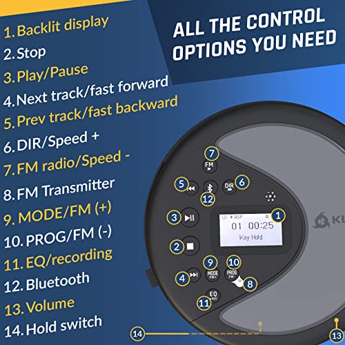 KLIM Discover Portable CD Player