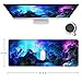 SANWUMIAN Gaming Mouse Pad, Large Non-Slip Rubber Base Mousepad, Keyboard Mouse Mat, Desk Pad with Stitched Edges, 31.5x11.8inch, Dazzling Galaxy