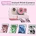 Instant Print Camera for Kids,Christmas Birthday Gifts for Girls Boys,1080P HD Instant Digital Print Cameras for Toddler,Portable Toy for Kids with 32GB SD Card for 3-16 Year Old