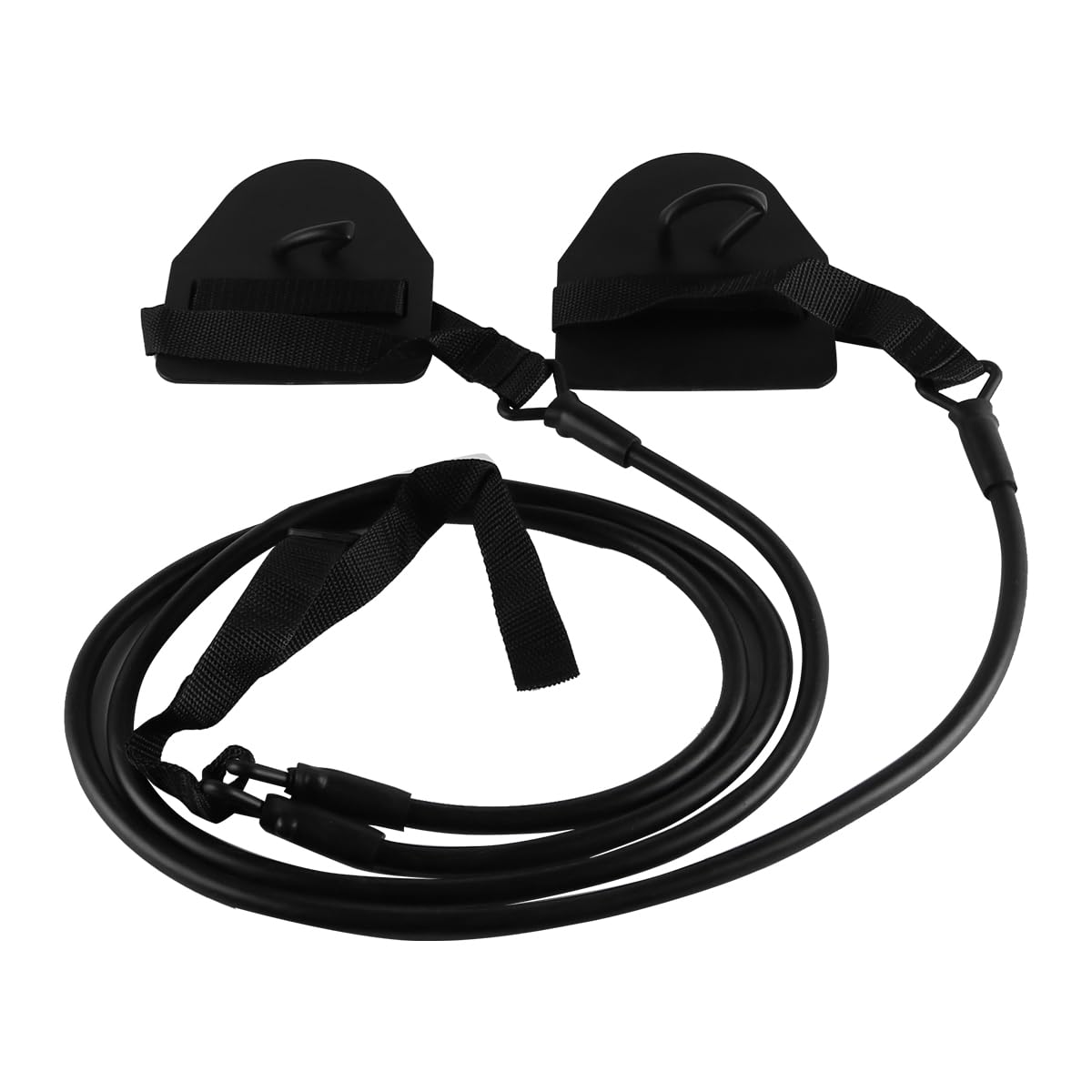 Muiltvoe Resistance Bands Arm Strength Trainer Swimming Strength Trainer Belt Arm Exercise Bands for Free Swimming(Black 60lb)