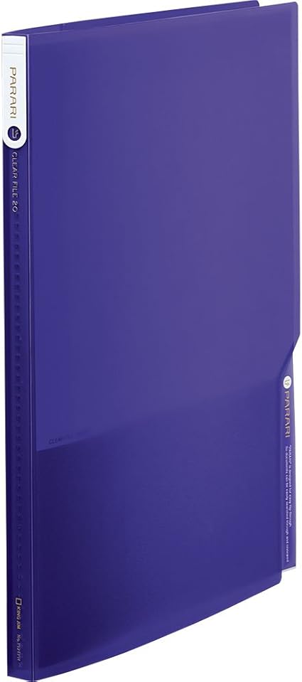 Amazon キングジム クリアーファイル パラリ 透明 紫 192tprムラ 文房具 オフィス用品 文房具 オフィス用品