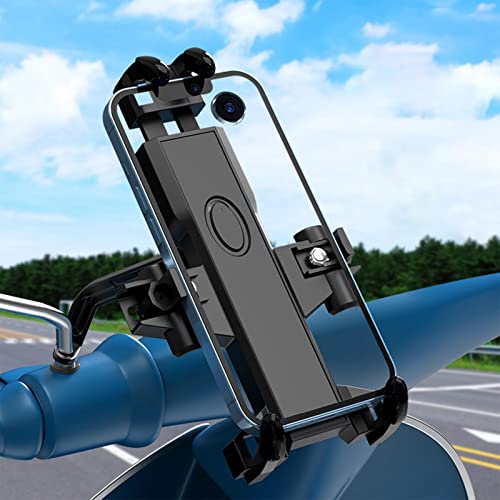 Lefenii Guidon de Support de téléphone de vélo | Support de téléphone de vélo Compatible avec Les téléphones Portables universels de 4,5 à 7,2" | Clip de téléphone pour Scooter ATV à Une Main – vue 3