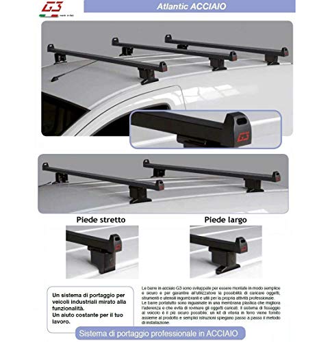 Portaggio Professionale - N°3 Barre Portatutto G3