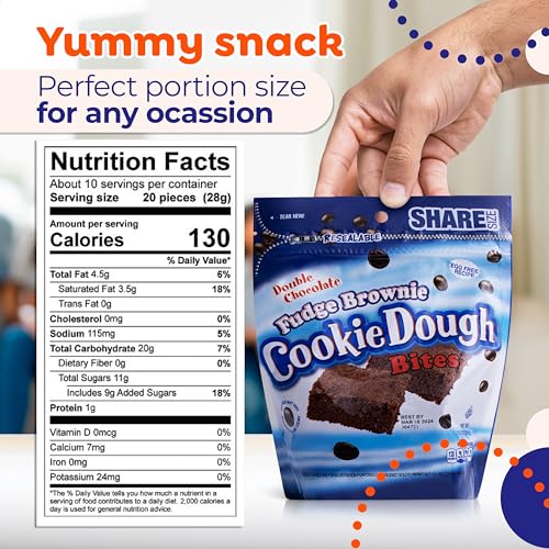 image for Candylandia Cookie Dough Bites Candy With Raw Edible Cookie Dough In V