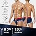 Arjen Kroos Men's Swim Briefs Sexy Bikini Contrast Color Swimsuit Swimming Briefs with Drawstring,Navy Blue,Medium