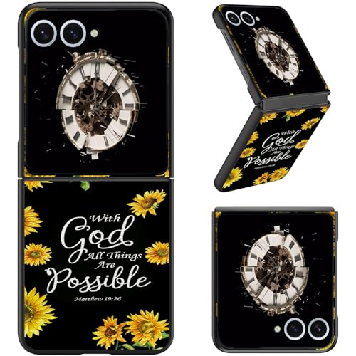Coque Samsung Galaxy Z Flip 7 rigide antichoc ultra-fine design tournesol