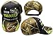 Fish Tremble at The Sound of My Name Bass Fish Hook Black Front Real Tree Camouflage Back & Bill 100% Acrylic Adjustable Embroidered Cap Hat