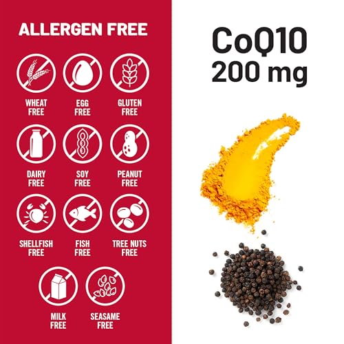 NatureWise CoQ10 200mg Softgels, High Potency Ubiquinone - Coenzyme Q10 Supplement - Antioxidant for Heart Health + Energy - Vegan, Non-GMO, Gluten-Free - 30 Count[1-Month Supply] - image 7