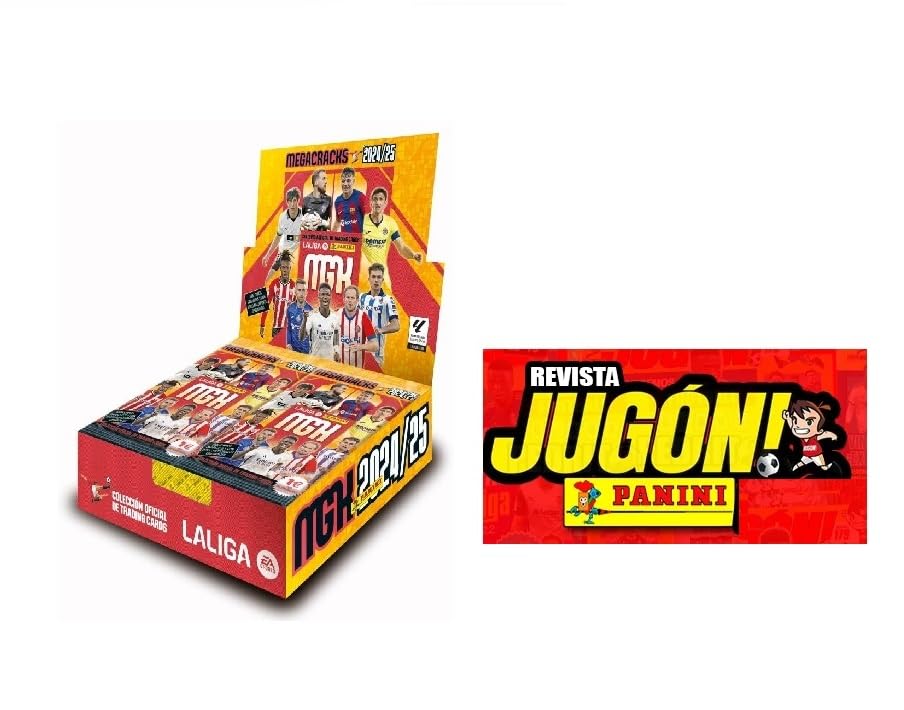 2 ª edición Megacracks 2024 2025 (1 Caja + 2 Revistas Jugón)