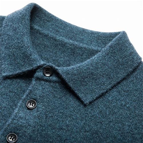 Dcvmvmn Men's Cashmere Wool Pullovers Sweater Solid Color Jumper Bottoming Sweater2