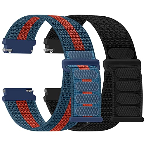 Rel dng 22mm Nylon Bands Fabio with Fossil Gen 6/5E, Galaxy Watch 3, Garmin4/Venu 3/2/255/265 Band