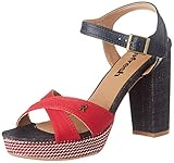  Refresh 69597.0, Sandalias con Plataforma Mujer, Rojo, 40 EU