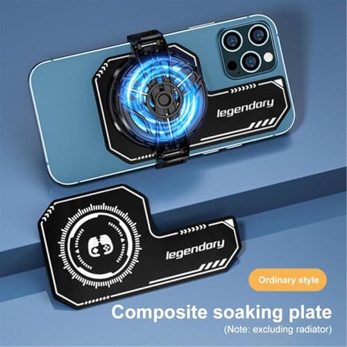 Image of 2-3PCS Cooling Pad, Cooling Pad for Mobile, Mobile Cooler, Phone Cooler for Extended Gaming Sessions, Phone Cooler for Heavy Smartphone Usage (3pcs(Black))