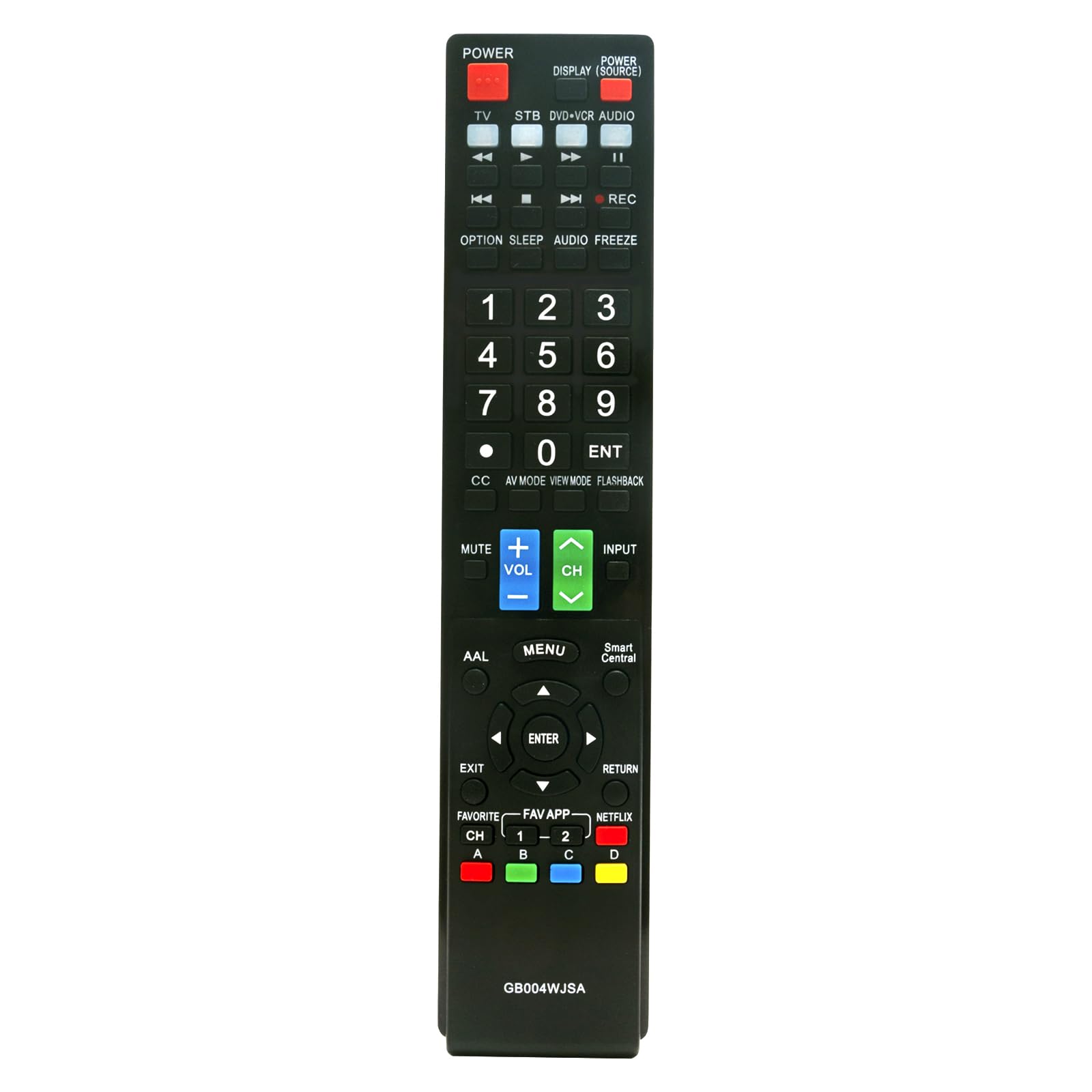 New GB004WJSA Replaced Remote fit for Sharp Smart TV LC-80LE857U LC-70LE857U LC-60LE857U LC-80LE757U LC-70LE757U LC-60LE757U LC-70LE755U LC-60LE755U GB005WJSA GA935WJSA GA890WJSA