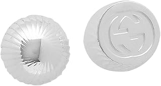 [グッチ]ピアス アクセサリー レディース メンズ INTERLOCKING G インターロッキングG スクエア ラウンド スタッズ GUCCI 628546 j8400 8106 シルバー [並行輸入品]