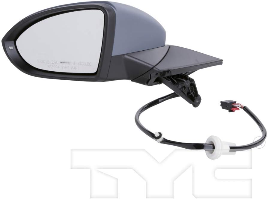 For Volkswagen Golf 2015 2016 Door Mirror Driver Side | Power | Heated | w/Signal Light | Paint To Match | Replacement For 5GM 857 507 9B9 | VW1320154