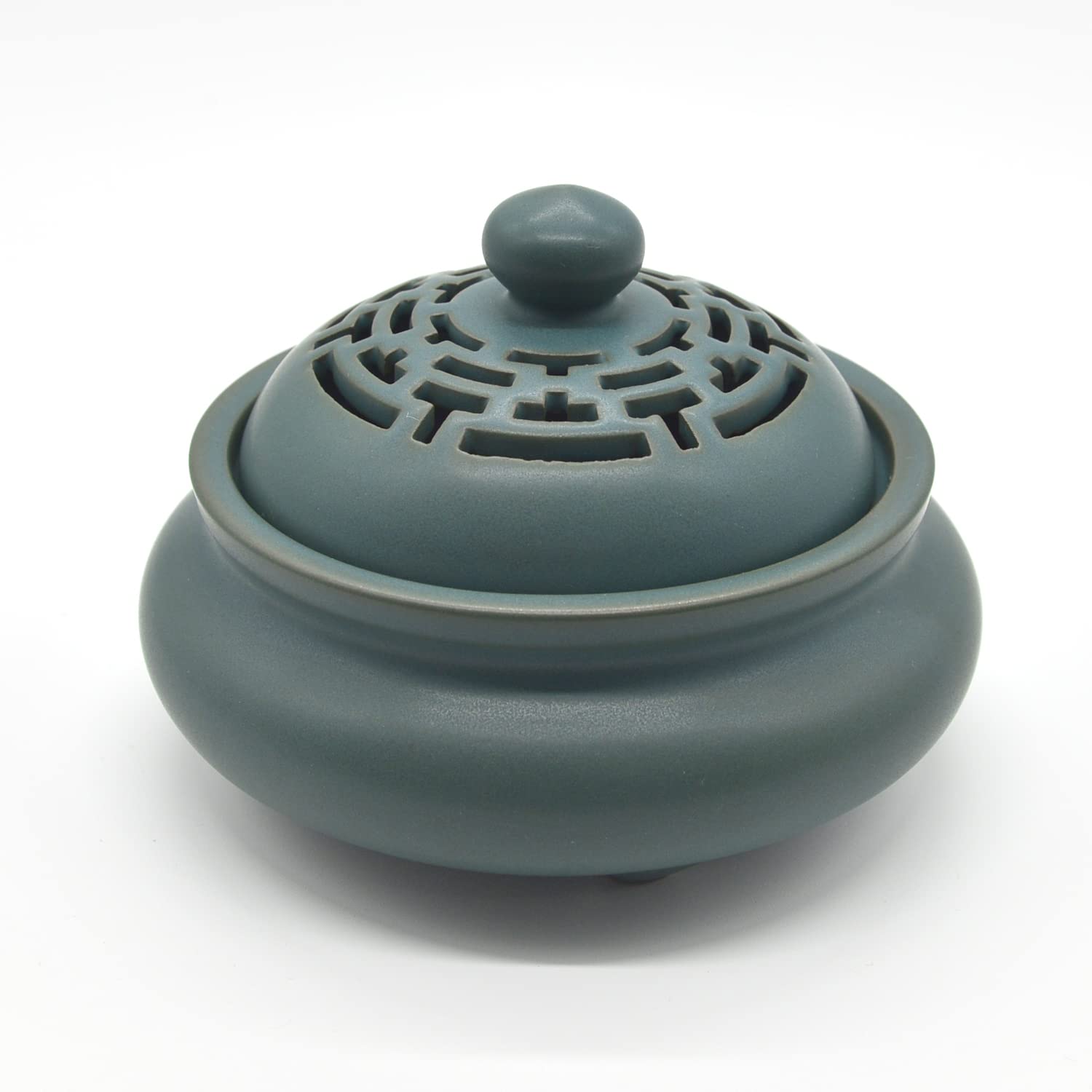 ANCL Incense Burner, Incense Stand, Incense, Aroma, Relax, Sandalwood (Green Burner) : Home & Kitchen
