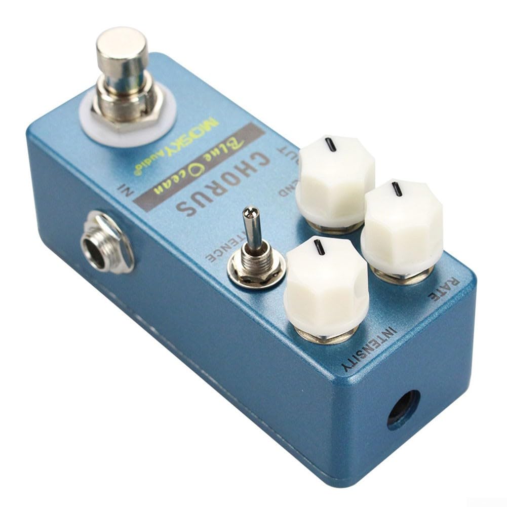 Chorus Blue Efectos Guitarra Pedal Efecto True Bypass, Accesorios de música de guitarra