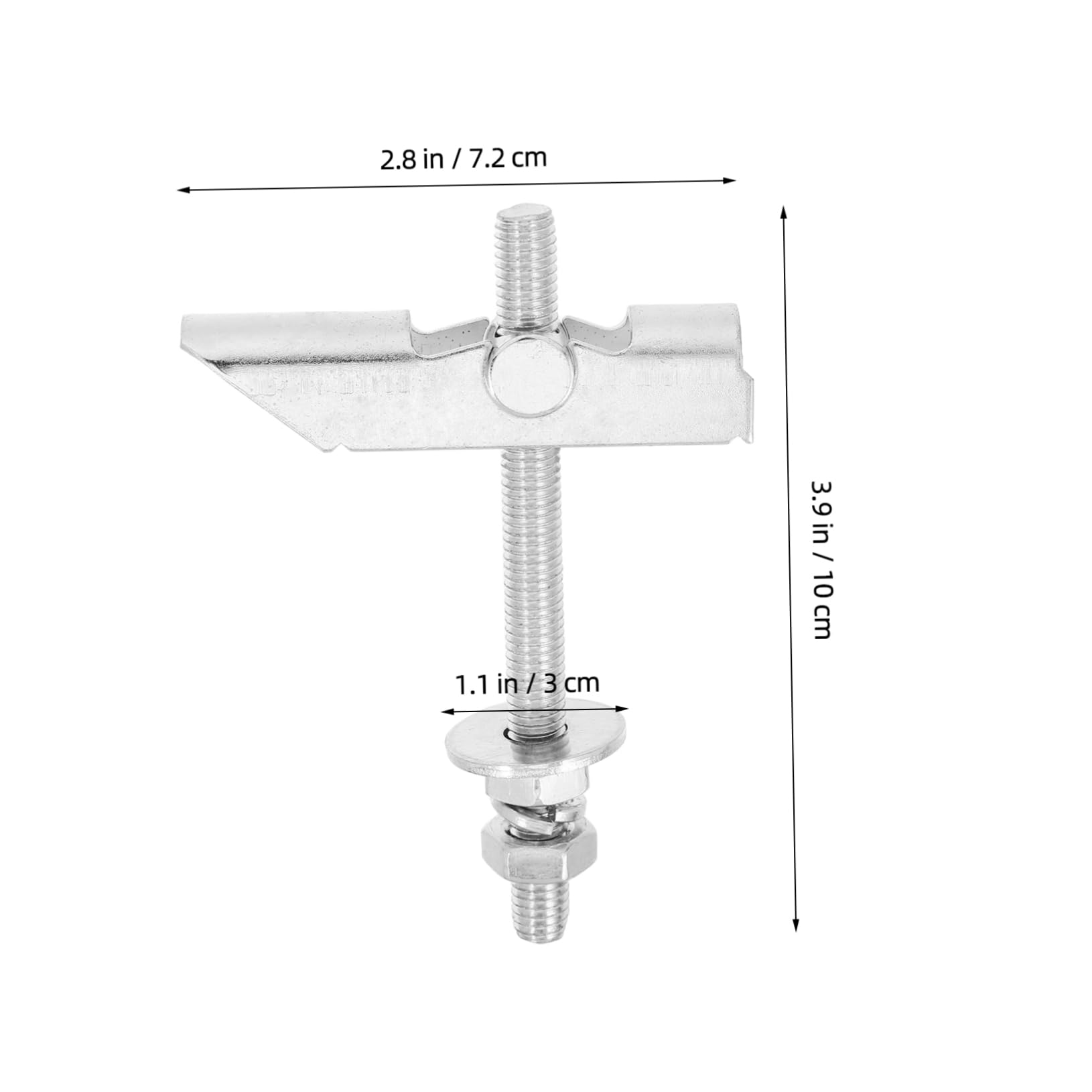 Unomor 12pcs Aircraft Screw Orchid Clip Frame Hanging Anchors Toggle Bolts for Drywall Hollow Wall Toggle Bolts Metal Anchor Assortment Hollow Wall Anchors Carbon Steel Silver