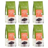 Teeccino Maca Chocolaté Chicory Coffee Alternative - Ground Herbal Coffee That’s Prebiotic, Caffeine Free & Acid Free, Dark Roast, 11 Ounce (Pack of 6)