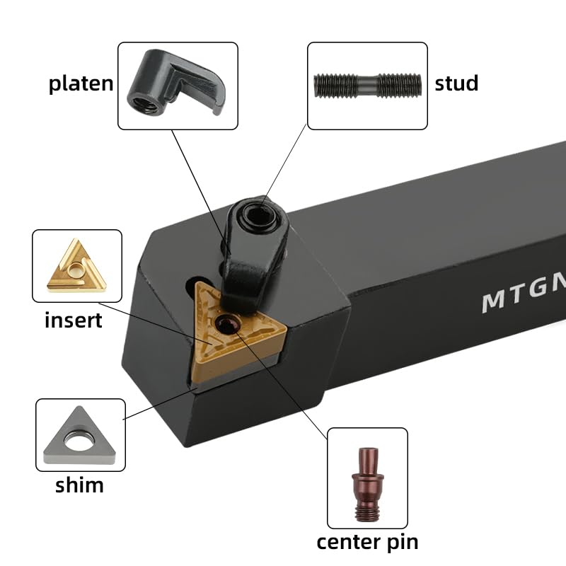 1pc External Turning Tools Holder MTGN MTGNR2525M16 MTGNL3232P12 1616H16 202K16 Carbide Inserts Lather CNC Machine Bar Tool(MTGNR1616H16)
